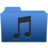 smooth navy blue music 1 Icon